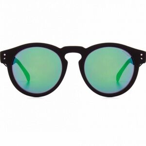 Komono The Clement Mirror Glossy Black Sunglasses